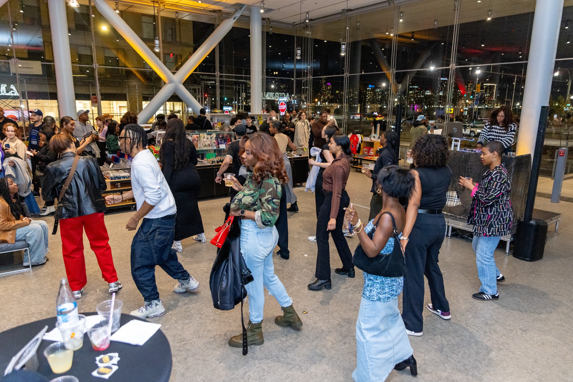 BERG members dancing at Whitney Museum Free Friday Night